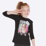 Dievčenské tričko s potlačou dievčaťa Mayoral čierne Hard Rock Punk | Welcomebaby.sk