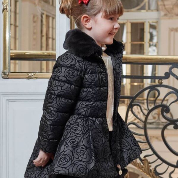 Čierna bunda Abel & Lula pre 6-ročné dievčatko | Welcomebaby.sk