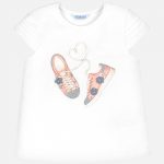 Bavlnené tričko s potlačou topánky Mayoral | Welcomebaby.sk
