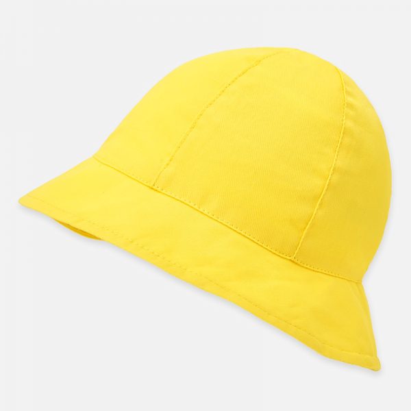 Dievčenský bavlnený klobúčik s mašľou Mayoral žltý | Welcomebaby.sk