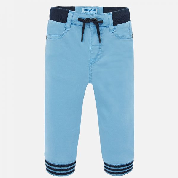 Chlapčenské nohavice s patentom Mayoral modré | Welcomebaby.sk