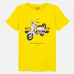 Chlapčenské tričko s motorkou Riviera highway Mayoral žlté