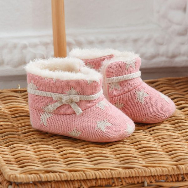 Dievčenské topánky s hviezdičkami pre novorodenca Mayoral newborn ružové | Welcomebaby.sk