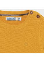 Klasický pletený sveter Mayoral newborn tmavožltý/mango