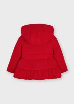 Dievčenská bunda dolu rozšírená nazbieraná Mayoral červená