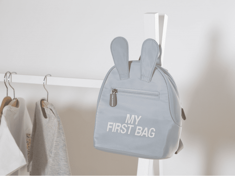 Detský ruksak s uškami My first bag Childhome sivý