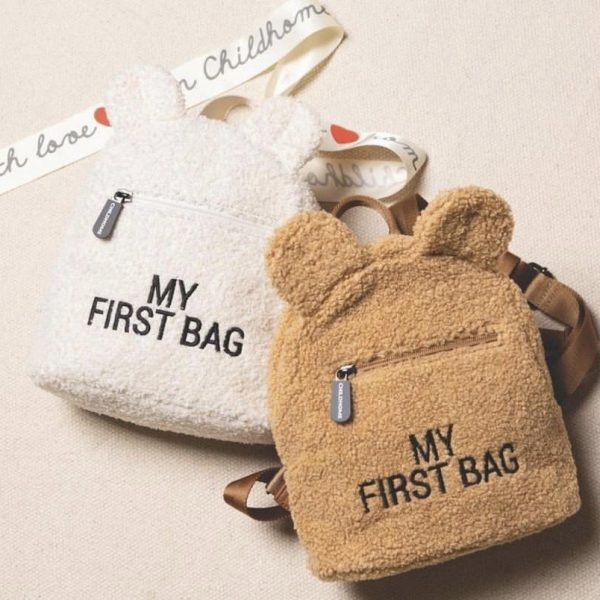 Detský ruksak s uškami My first bag Childhome teddy hnedý | Welcomebaby.sk