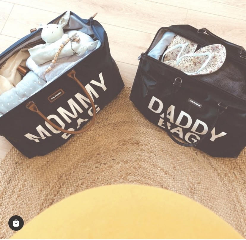 Veľká prebaľovacia taška Mommy bag Childhome tmavomodrá