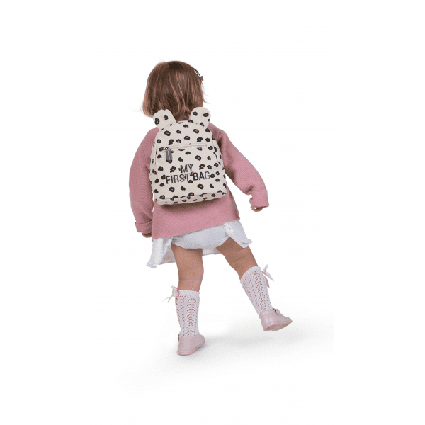Detský ruksak s uškami Childhome leopardí vzor | Welcomebaby.sk