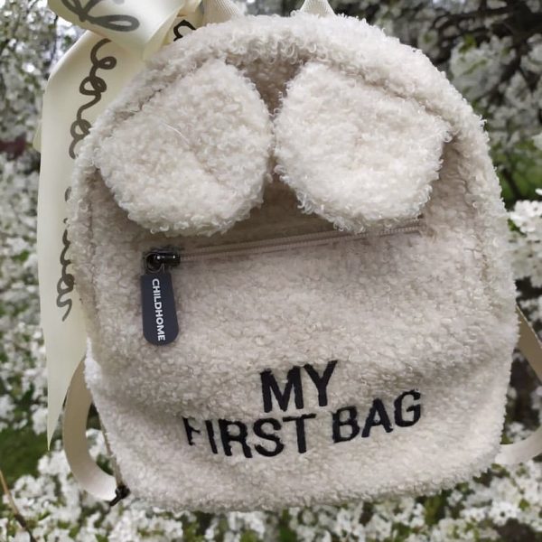 Detský ruksak s uškami Childhome teddy biely | Welcomebaby.sk