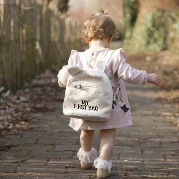 Detský ruksak s uškami Childhome teddy biely | Welcomebaby.sk