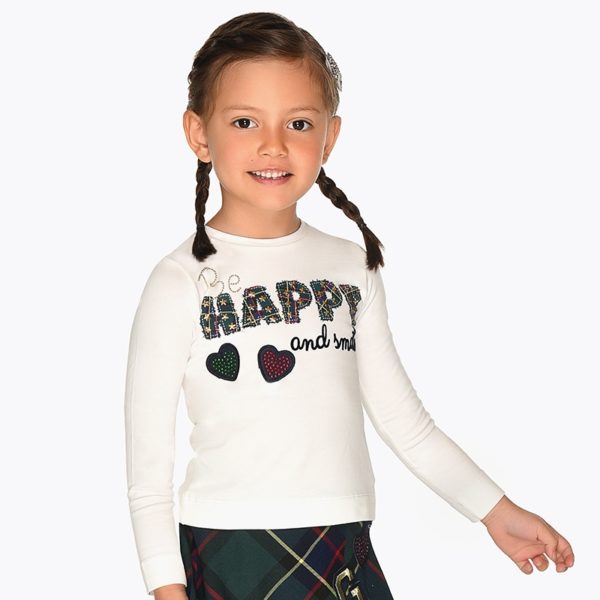Dievčenské tričko s nápisom Happy Mayoral