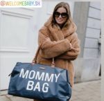 Veľká prebaľovacia taška Mommy bag Childhome tmavomodrá