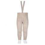 Detské merino kamašle na traky bez nožičiek Cóndor make up Merino wool blend leggings with suspenders 1401 | Welcomebaby.sk