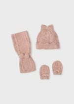 Čiapkový baby set - šál a rukavice Mayoral makeup | Welcomebaby.sk