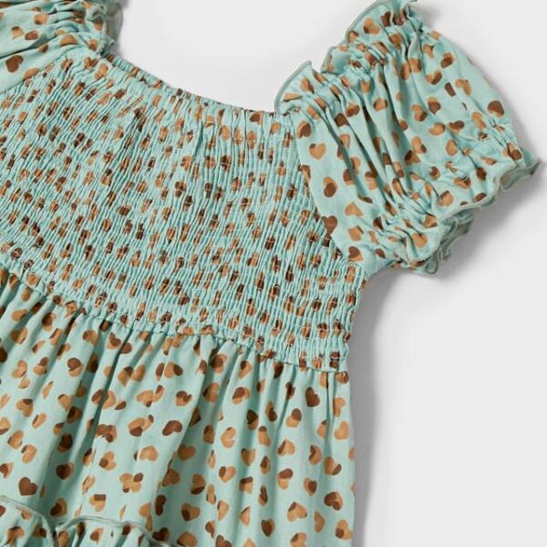 Letné šaty so srdiečkami Mayoral starozelená jade | Welcomebaby.sk