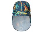 Chlapčenský klobúčik proti slnku s UV ochranou Reima Kilpikonna tmavomodrý vzorovaný | Welcomebaby.sk