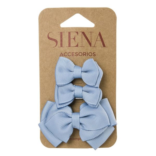 Elegantná mašlička do vlasov Siena modrá french blue | Welcomebaby.sk