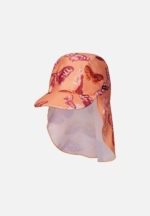 Dievčenská predĺžená šiltovka s UV ochranou Reima Mustekala coral pink korálová | Welcomebaby.sk