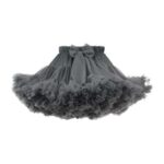 Objemná tutu sukňa dolly skirt Manufaktura Falbanek tmavosivá antracit | Welcomebaby.sk