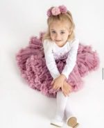 Objemná tutu sukňa dolly skirt Manufaktura F dusty pink ružová | Welcomebaby.sk