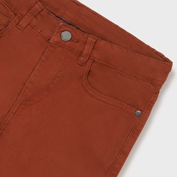 Tehlové rifľové nohavice Slim fit long trousers boy Mayoral 582 | Welcomebaby.sk