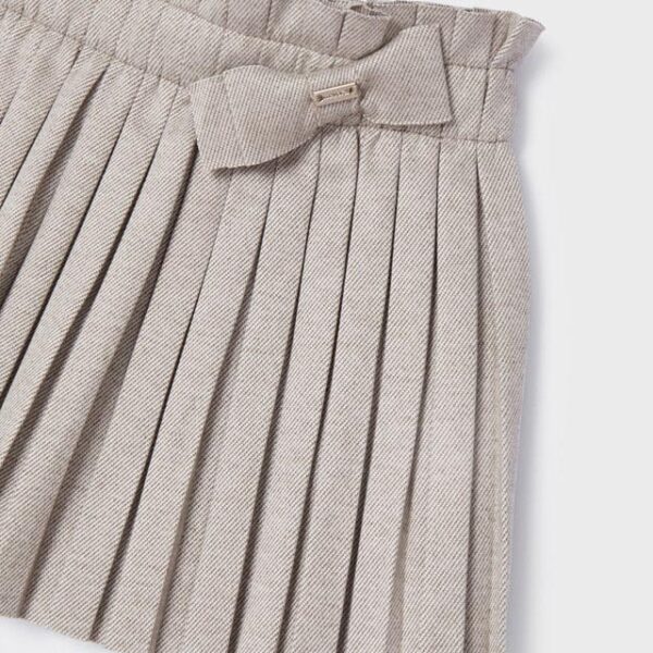 MAYORAL Plisovaná teplá sukňa Pleated skirt baby 2934 béžové hazelnut | Welcomebaby.sk