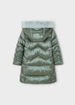 Dievčenská dlhá bunda Long padded jacket girl Mayoral zelená lake 448838 | Welcomebaby.sk