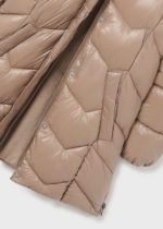 Dievčenská dlhá prešívaná bunda Long quilted coat girl Mayoral béžová | Welcomebaby.sk