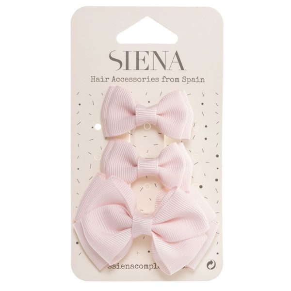 Elegantá mašľa do vlasov 3set baby ružová číra rosa pastelo claro | Welcomebaby.sk