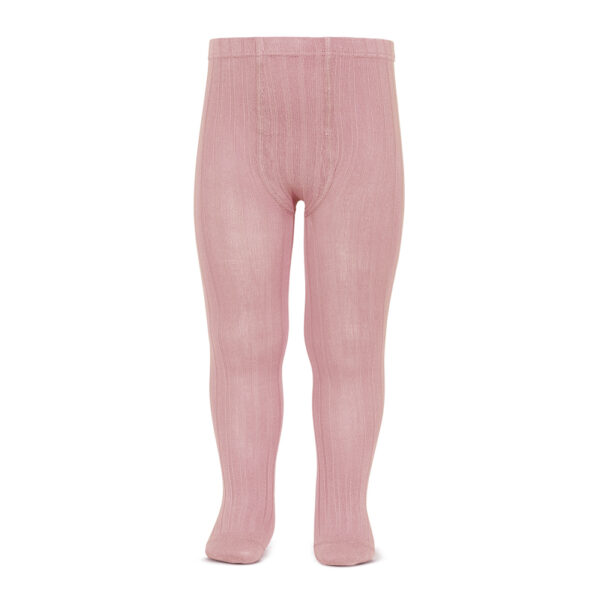 CÓNDOR Rebrované pančuchy 526 pale pink ružové Basic Rib Tights 2016 | Welcomebaby.sk