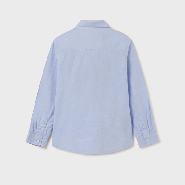 MAYORAL Chlapčenská košeľa s dlhým rukávom Long sleeve shirt boy modrá 874 | Welcomebaby.sk