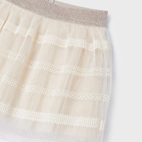 MAYORAL Tylová sukňa Tulle skirt with lace baby krémová champagne 2933 | Welcomebaby.sk