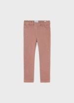 MAYORAL Rifľové legínové nohavice s kamienkami ružové Diamond leggings girl nude | Welcomebaby.sk