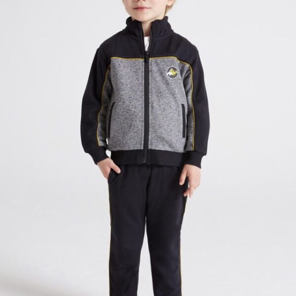 MAYORAL Chlapčenské tepláky a mikina na zips Tracksuit with two joggers boy čierna | Welcomebaby.sk