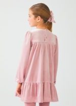 ABEL & LULA Kamienkové velvet šaty ružové Glitter velvet dress 5531003 | Welcomebaby.sk