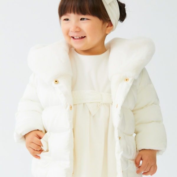 ABEL & LULA Saténová elegantná bunda s kapucňou Satin Jacket Baby krémová 5804 | Welcomebaby.sk