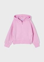 MAYORAL Dievčenská mikina s kapucňou Hoodie with zip pink girl ružová | Welcomebaby.sk