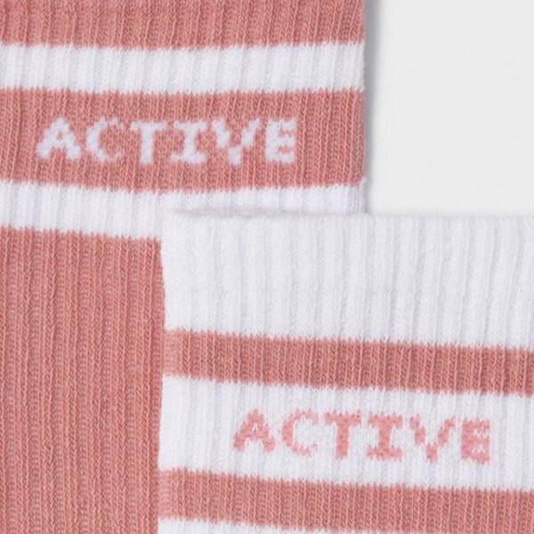 MAYORAL Dievčenské športové ponožky Set of 2 sport socks girl ružové | Welcomebaby.sk