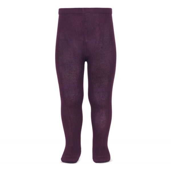 CÓNDOR Hladké pančuchy Plain stich basic tights burdeaux fialové 2019 | Welcomebaby.sk