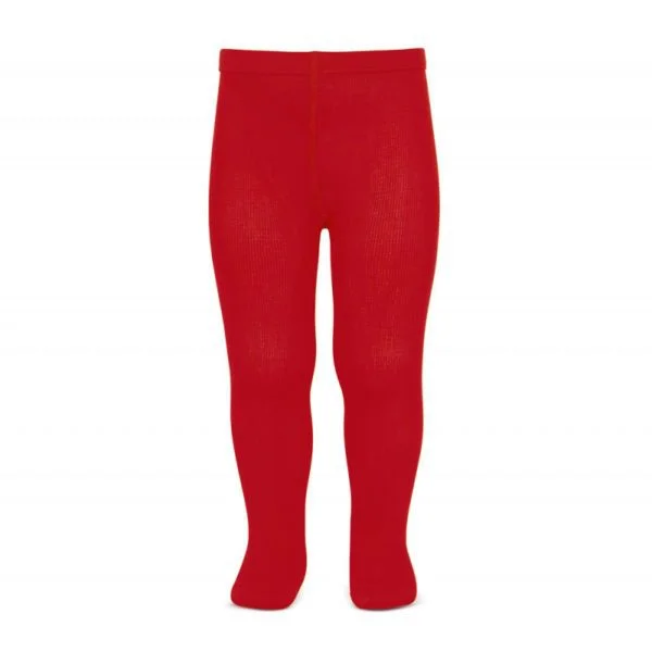 CÓNDOR Hladké pančuchy červené Plain stich basic tights red 2019 | Welcomebaby.sk