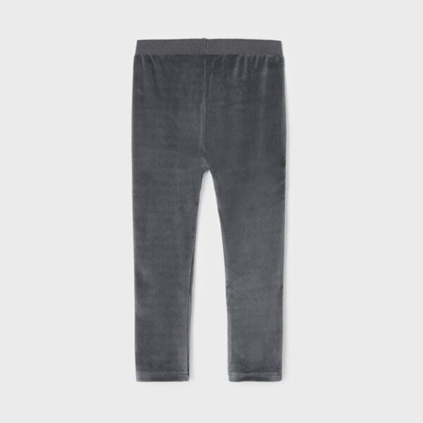 MAYORAL Velúrové legíny sivé Velvet leggings girl silver 712 | Welcomebaby.sk