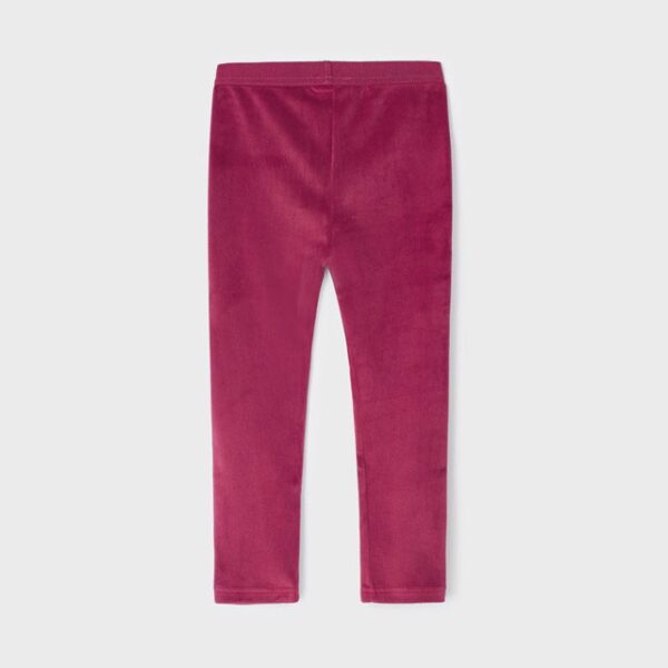 MAYORAL Velúrové legíny malinové Velvet leggings girl redcurrant 712 | Welcomebaby.sk