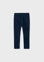 MAYORAL Velúrové legíny tmavomodré Velvet leggings girl navy blue 712 | Welcomebaby.sk