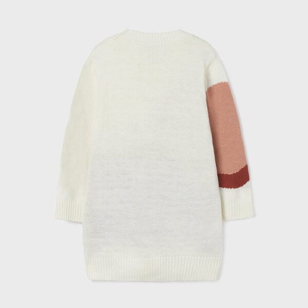 MAYORAL Pletený sveter s ovečkami ružový Knitted intarsia dress pink 4965 | Welcomebaby.sk