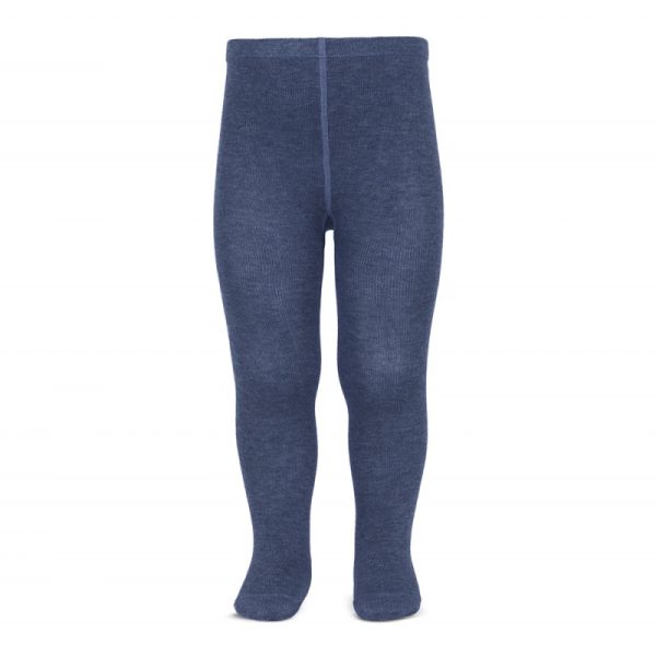 CÓNDOR Hladké pančuchy jeans tmavomodré Plain stitch basic tights 2019 | Welcomebaby.sk