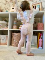 CÓNDOR Pančuchy na traky s volánom telové ružové bez nožičiek Flounced Suspender Cotton Leggings nude 2401 | Welcomebaby.sk