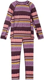 REIMA Dievčenské merino termoprádlo fialová Kids' wool-bamboo base-layer set Taitoa deep purple 5200030B | Welcomebaby.sk