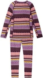 REIMA Dievčenské merino termoprádlo fialová Kids' wool-bamboo base-layer set Taitoa deep purple 5200030B | Welcomebaby.sk