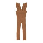 CÓNDOR Pančuchy s volánovými trakmi hnedé Flounced Suspender Cotton Leggings Cinnamon 2401 | Welcomebaby.sk